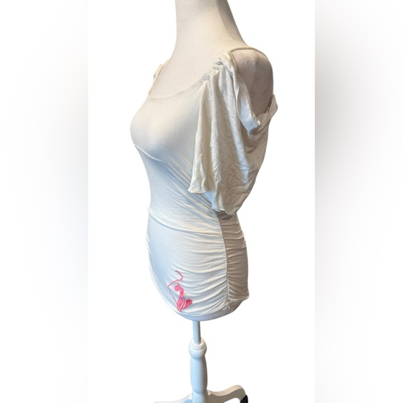 Vintage Baby Phat Off-Shoulder Top-White - Picture 3 of 6